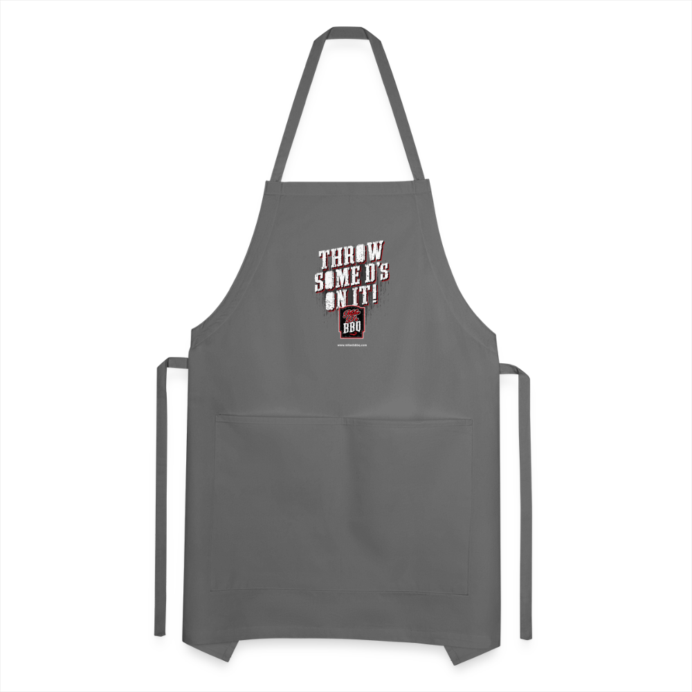 Mike D's BBQ Adjustable Apron - charcoal